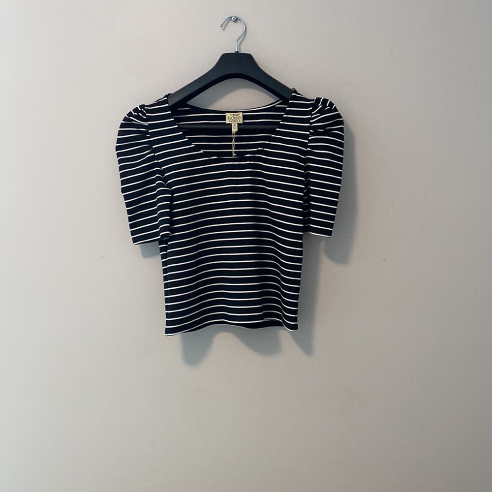 Torn by Ronny Kobo Striped Top